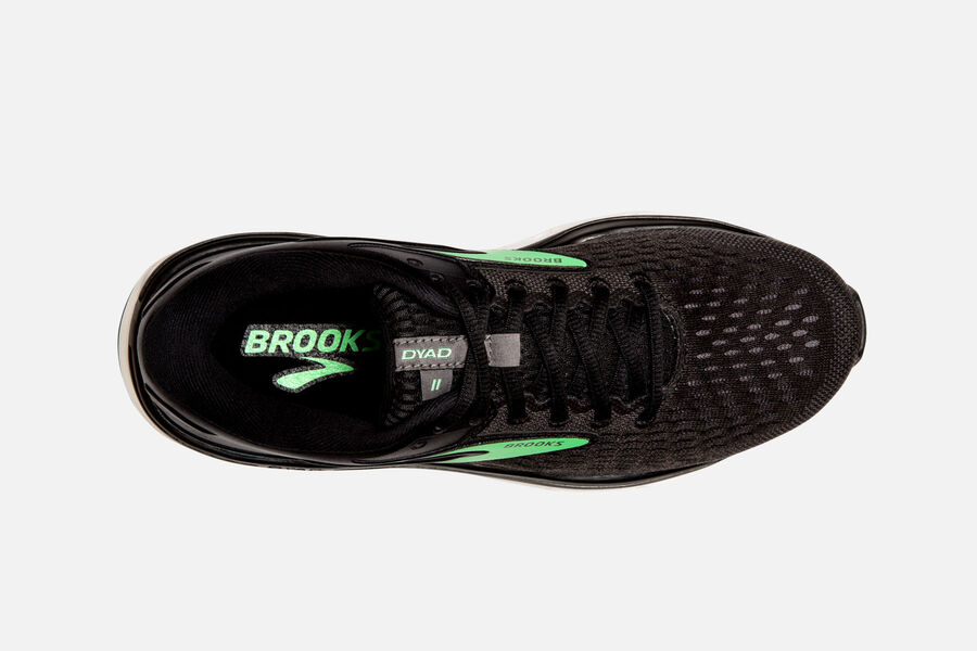 Brooks Dyad 11 Road Loopschoenen Dames - Zwart/Groen - 976153UEK